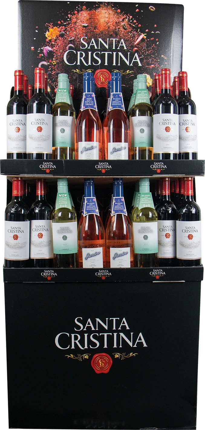 Santa Cristina 60er Mixdisplay - Bianco, Giardino, Rosso