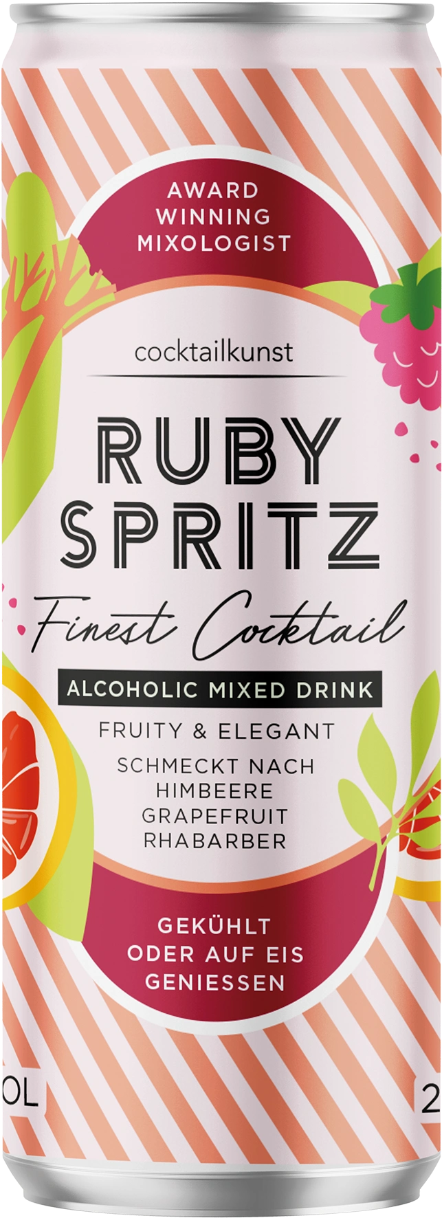Cocktailkunst Ruby Spritz
