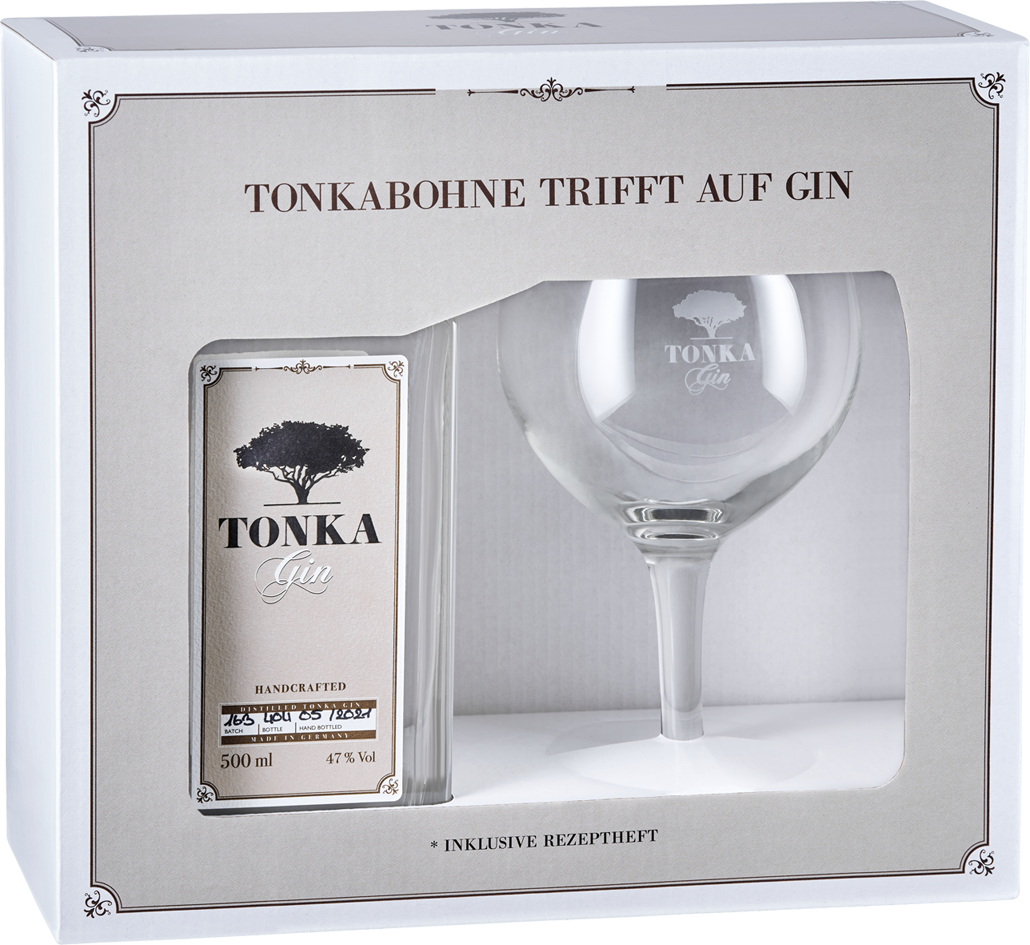 Tonka Gin mit Glas